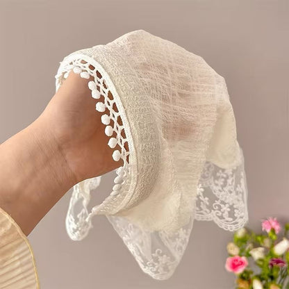 Modern Hair Scarf Soft And Comfortable Lace Flower Headbands Bohomian Hair Bandanas For Women And Girl