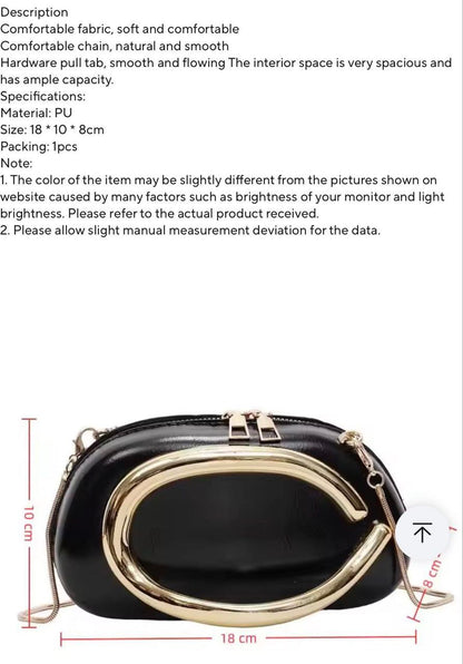 Chain Luxury Shoulder Bag Decorative Box-style Design