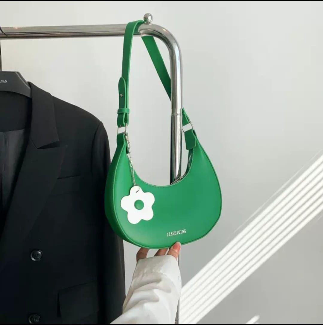 Minimalist Half-Moon Shoulder Bag