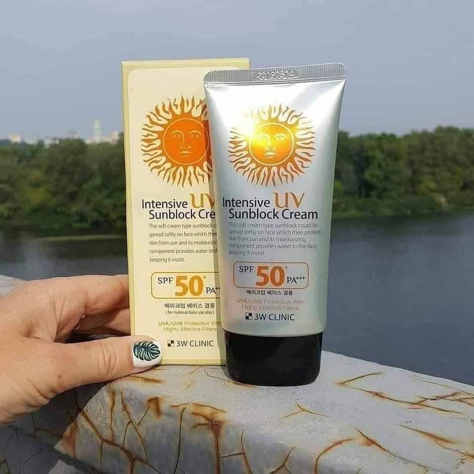 3W Clinic Intensive UV Sunblock Cream (SPF 50+ PA+++)
