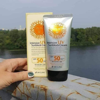 3W Clinic Intensive UV Sunblock Cream (SPF 50+ PA+++)