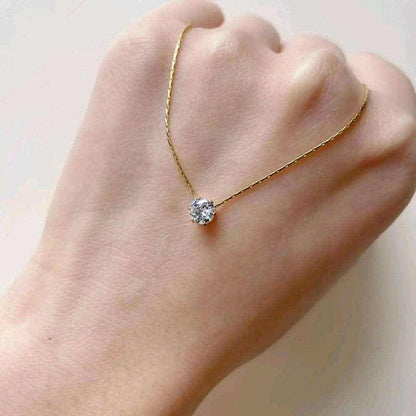One Stone Stainless Steel Pendent