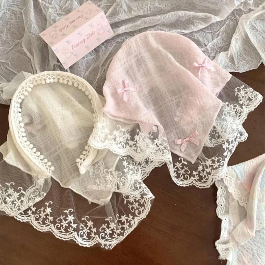 Modern Hair Scarf Soft And Comfortable Lace Flower Headbands Bohomian Hair Bandanas For Women And Girl