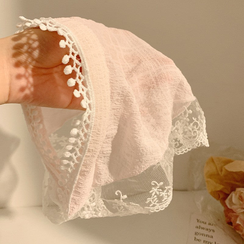 Modern Hair Scarf Soft And Comfortable Lace Flower Headbands Bohomian Hair Bandanas For Women And Girl