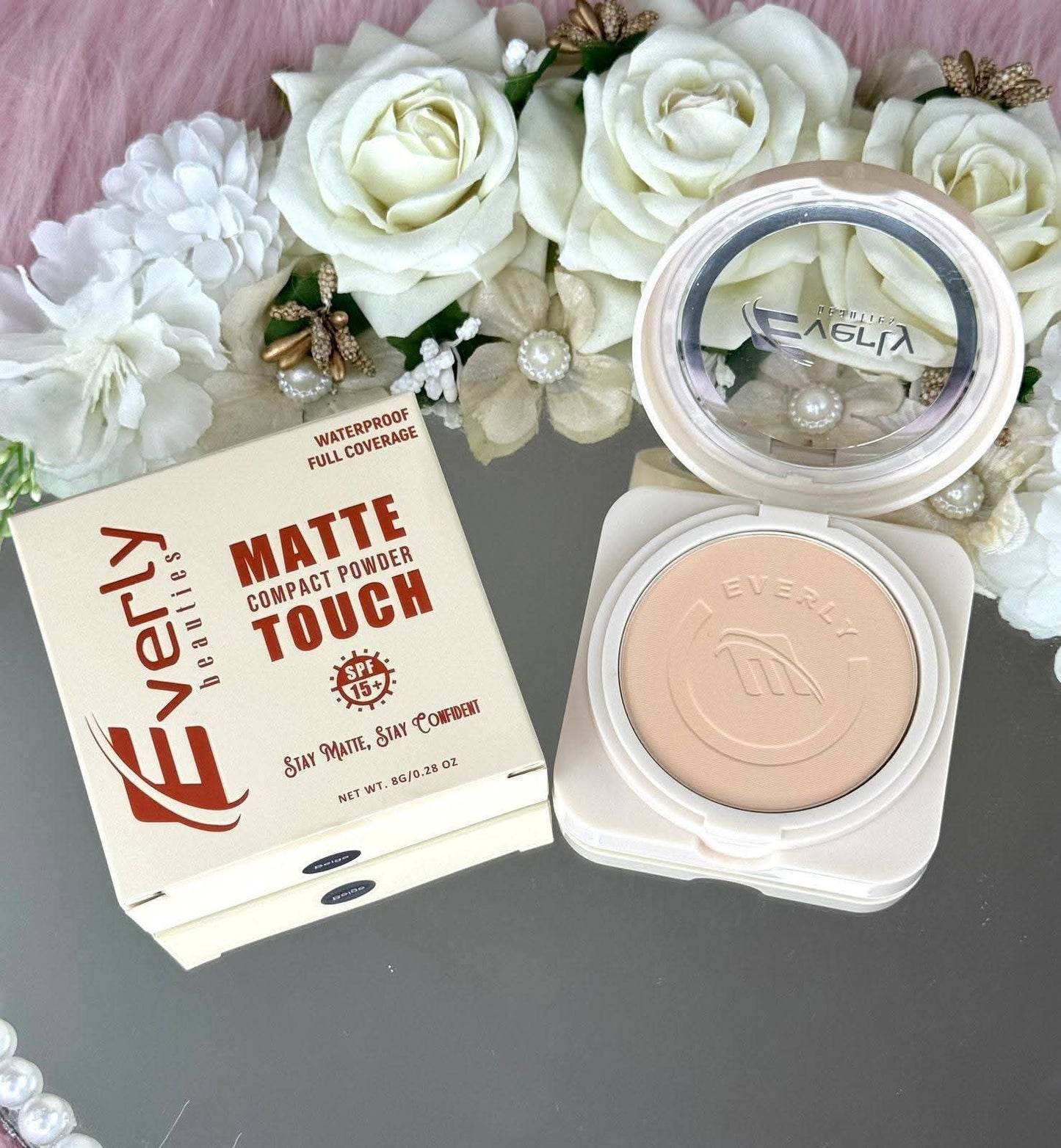 Everly Beauties Matte Touch Compact Powder