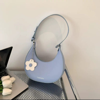Minimalist Half-Moon Shoulder Bag