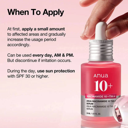 Anua Niacinamide 10% + TXA 4% Serum