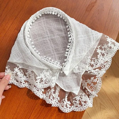 Modern Hair Scarf Soft And Comfortable Lace Flower Headbands Bohomian Hair Bandanas For Women And Girl