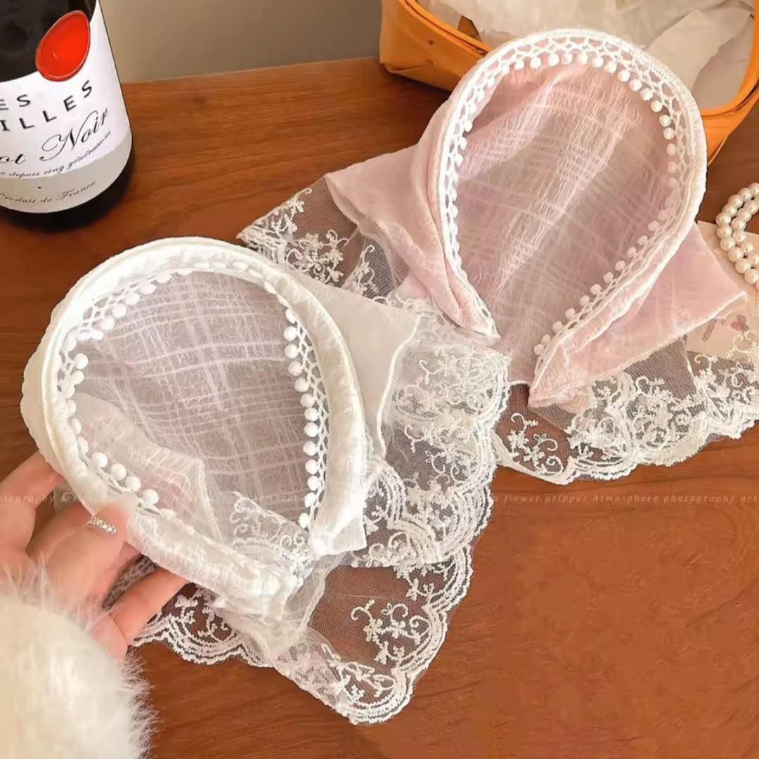 Modern Hair Scarf Soft And Comfortable Lace Flower Headbands Bohomian Hair Bandanas For Women And Girl