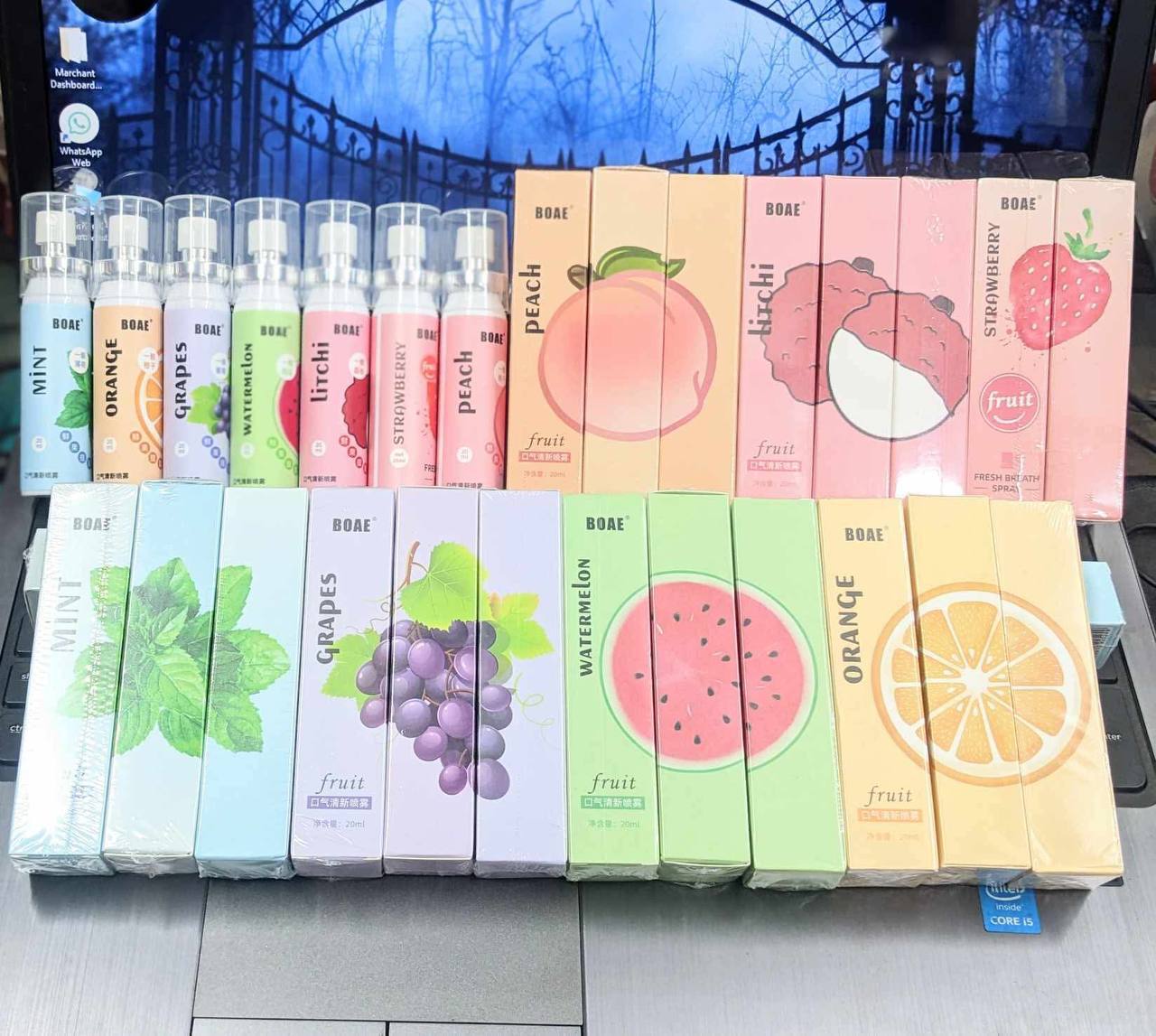 Mouth spray perfume