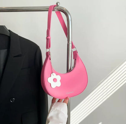 Minimalist Half-Moon Shoulder Bag