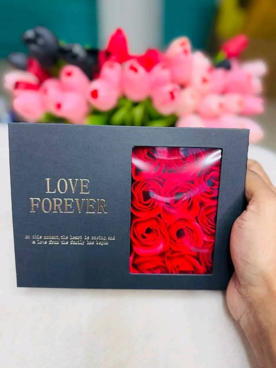 Wish Pearl + 12 Pieces Rose Flower Combo (With Premium Bag)