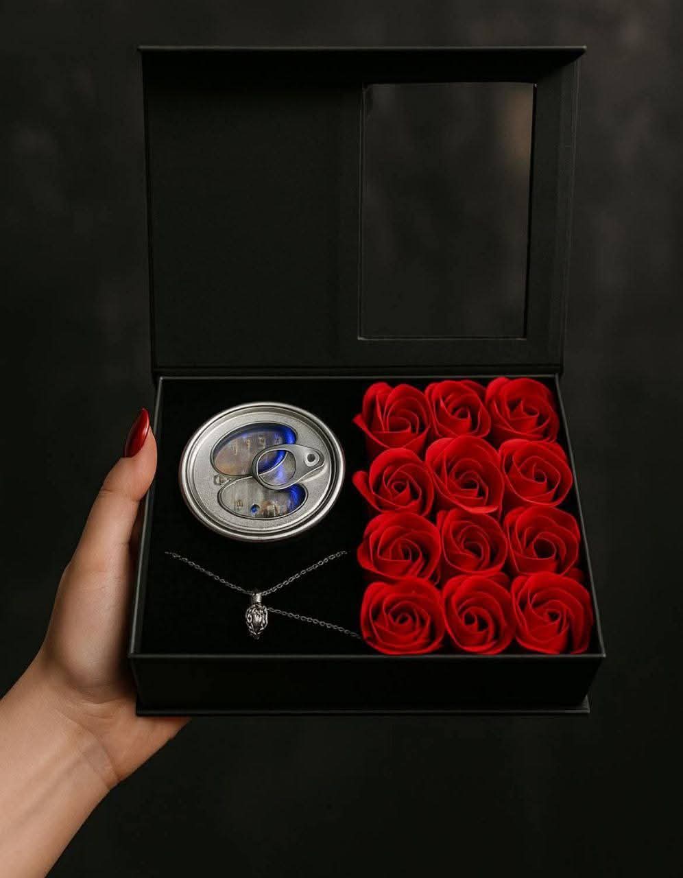 Wish Pearl + 12 Pieces Rose Flower Combo (With Premium Bag)