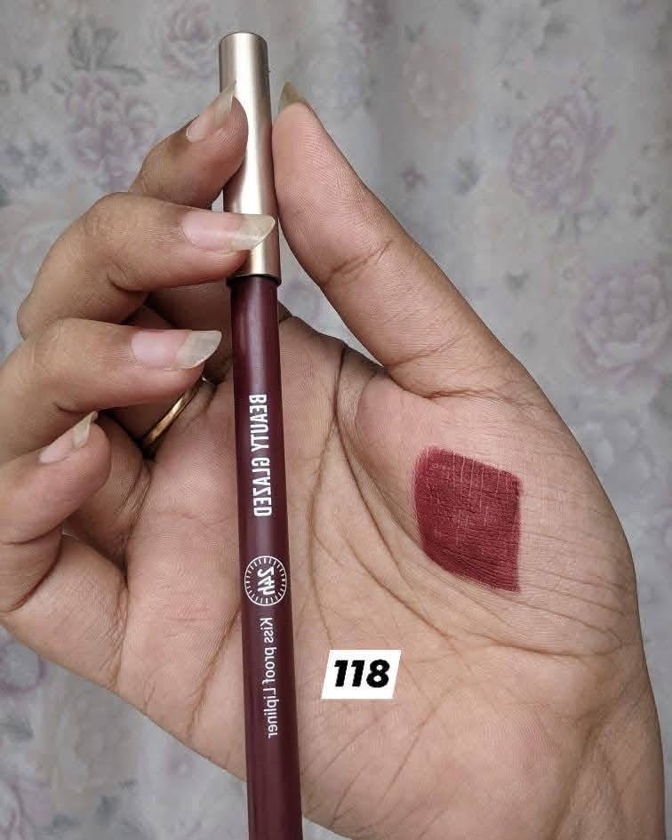Beauty glazed lip liner 💋

1 to 18 All shade available in Stcok 

Texture টা এত ভালো। Smoothie finish দিবে।রিসেনেবল বাজেটে এর চাইতে ভাল মানের জেল লিপলাইনার  হয়ত কোথাও পাবেন না।