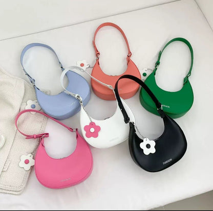Minimalist Half-Moon Shoulder Bag